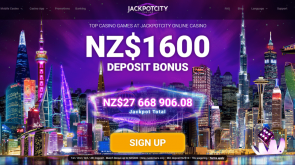 Jackpot City casino welcome bonus NZ